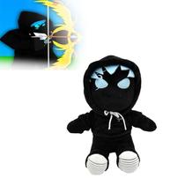 Boneca de pelúcia TOKZON Tanqr Plush preta de 21 cm para crianças