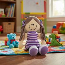 Boneca De Pelúcia Toybrink Priscila 53 Cm Infantil Boneca De Pelúcia Toybrink Priscila 53 Cm Infantil