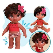 Boneca de Silicone Moana Divertida com Cheirinho Delicioso