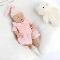 Boneca De Silicone Realista Reborn De 7 Polegadas, Corpo Inteiro, Menina Recém-Nascida, 240g, Para