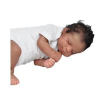 Boneca De Silicone Reborn Realista De 48 CM Com Toque Macio E Pele Negra, Brinquedo Para Meninas, Boneca De Silicone Reborn Realista De 48 CM Com Toque Macio E Pele Negra, Brinquedo Para Meninas,