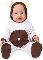 Boneca de silicone Reborn Vollence 40cm Girl com caixa de presente 3+