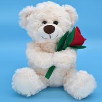 Boneca de ursinho de pelúcia Bakalizoo 30 cm com coração vermelho branco/rosa Boneca de ursinho de pelúcia Bakalizoo 30 cm com coração vermelho branco/rosa