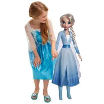 Boneca de Vinil - 80 cm - My Size - Disney Frozen 2 - Elsa - Baby Brink