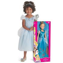 Boneca de Vinil - 80 cm - My Size - Princesas Disney - Cinderela - Baby Brink