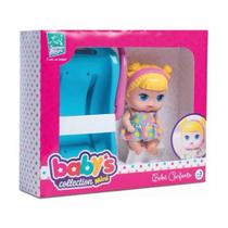 Boneca de Vinil - Babys Collection Mini - Bebê Conforto - Loira - Super Toys