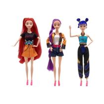 Boneca De Vinil De 30CM K-Pop Demon Hunters Anime Rumi Mira Zoey Presente De Aniversário Para