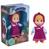 Boneca de Vinil - Masha e o Urso - Masha em Vinil - 23 cm - Cotiplás