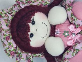 Boneca Decorativa Rosa - Dolls By Hany