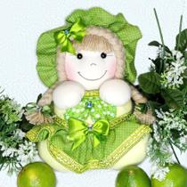 Boneca Decorativa Verde