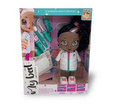 Boneca Dentista negra acessórios doutora brinquedo 949 Bee Toys