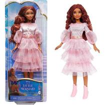 Boneca Disney Ariel Filme A Pequena Sereia Vest. Rosa Mattel