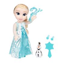 Boneca Disney Frozen Elsa Classic Singing com figura de Olaf