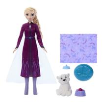 Boneca disney frozen elsa com bebe urso jfg16