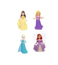 Boneca Disney Mini Princesa 10 Cm Hlx37 Orig.Mattel KIT 4und Kit1