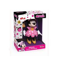 Boneca disney minnie conta história com som - elka 856