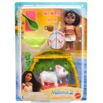Boneca Disney Moana Irmã Playset e Accy JBT36 Mattel