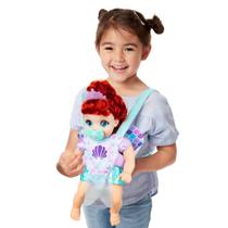 Boneca Disney Princesa Ariel Deluxe - Com Tiara e Porta-Malas