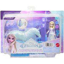 Boneca Disney Princesa com Estábulo e Cavalo JHH06 Mattel Cor:Elsa e Nokk