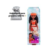 Boneca Disney Princesas Saia Cintilante Moana 30cm