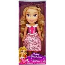 Boneca disney princesas toddler aurora 38cm multilaser