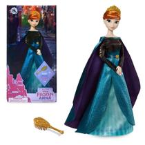 Boneca Disney Store Princess Queen Anna Frozen 2 28 cm com pincel