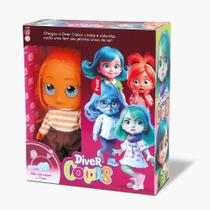 Boneca Diver Colors Laranja ansiosa - Divertoys Boneca Diver Colors Laranja ansiosa - Divertoys