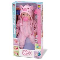 Boneca Diver New born Brincando de Pijama Menina - 7898639381910