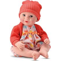 Boneca Diver New Born Collection - Laranja - Divertoys UNICA