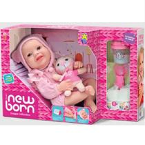 Boneca Diver New Born Unique Collection Body Rosa Divertoys