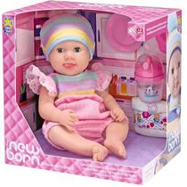 Boneca Diver Reborn Menina Brincar de Papinha Divertoys Boneca Diver Reborn Menina Brincar de Papinha Divertoys