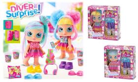 Boneca Diver Surprise Aniversário Com Massinha - Divertoys - DIVER TOYS