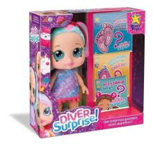Boneca Diver Surprise Dolls c/ Acessórios Surpresa Divertoys
