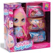 Boneca Diver Surprise dolls Divertoys 8171 com variações