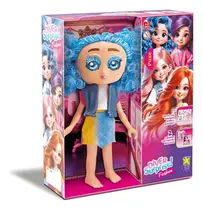Boneca Diver Surprise Fashion Kpop Azul Divertoys
