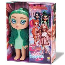 Boneca Diver Surprise Teen Cabelo Verde Divertoys