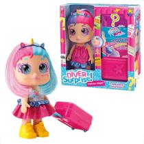 Boneca Diver Surprise Vamos Viajar Diver Toys Boneca Diver Surprise Vamos Viajar Diver Toys