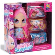 Boneca Diver Surprise Vem Com Acessórios Surpresa Divertoys