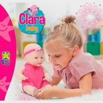 Boneca Divertida Clara Baby Com Chupeta Brinquedo