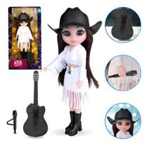 Boneca Divertida Country Cantora Chápeu E Acessórios 32 Cm Boneca Divertida Country Cantora Chápeu E Acessórios 32 Cm