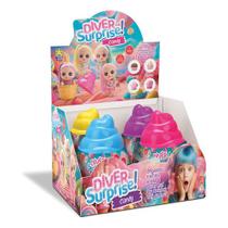 Boneca Divertoys Diver Surprise Candy Colorido 8323
