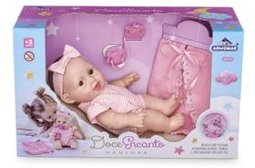 Boneca Doce Encanto com Naninha e Chupeta Adijomar Boneca Doce Encanto com Naninha e Chupeta Adijomar
