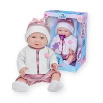 Boneca Doce Vida Reborn Passeio com Chupeta e Mamadeira 35cm Boneca Doce Vida Reborn Passeio com Chupeta e Mamadeira 35cm