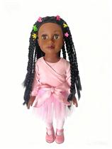 Boneca DONGHENG DOLLS 18 polegadas menina negra cabelo cacheado Boneca DONGHENG DOLLS 18 polegadas menina negra cabelo cacheado