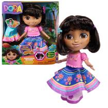 Boneca Dora Aventureira Dancarina Saia Giratoria Com Som