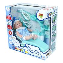 Boneca doutor dm dentista azul - dm brasil