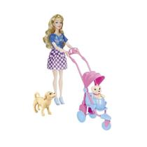 Boneca Dream Doll Loira Taking My Pets To Ride Candide 2904