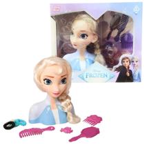 Boneca Elsa Frozen 2 Styling Head Busto com Acessórios