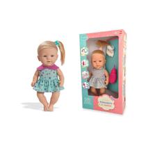 Boneca Em Vinil Brincadeira De Menina Faz Xixi C/ Acessórios