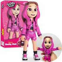 Boneca Emilly Vick Youtuber Dos Rosa Original Novabrink